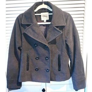 Marilyn & Me Vintage Gray Pea Coat Women’s size Medium